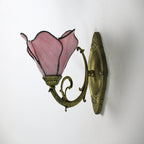 Tiffany Petal Stained Glass Wall Sconce
