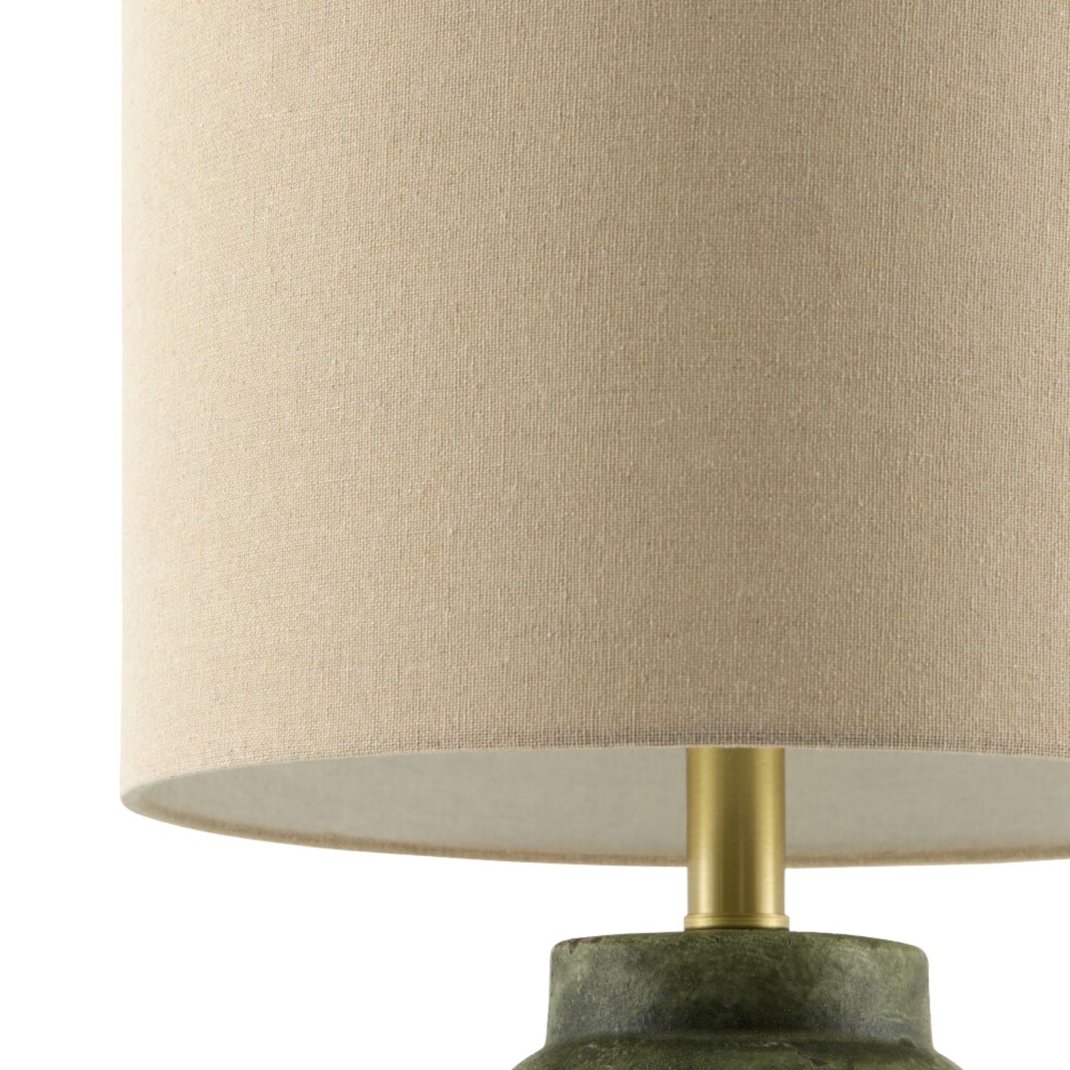Hand-Painted Green Ceramic Table Lamp