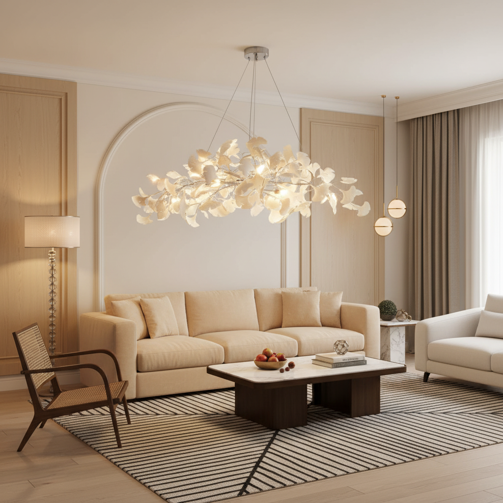 Aurelia Ginkgo Leaf Chandelier