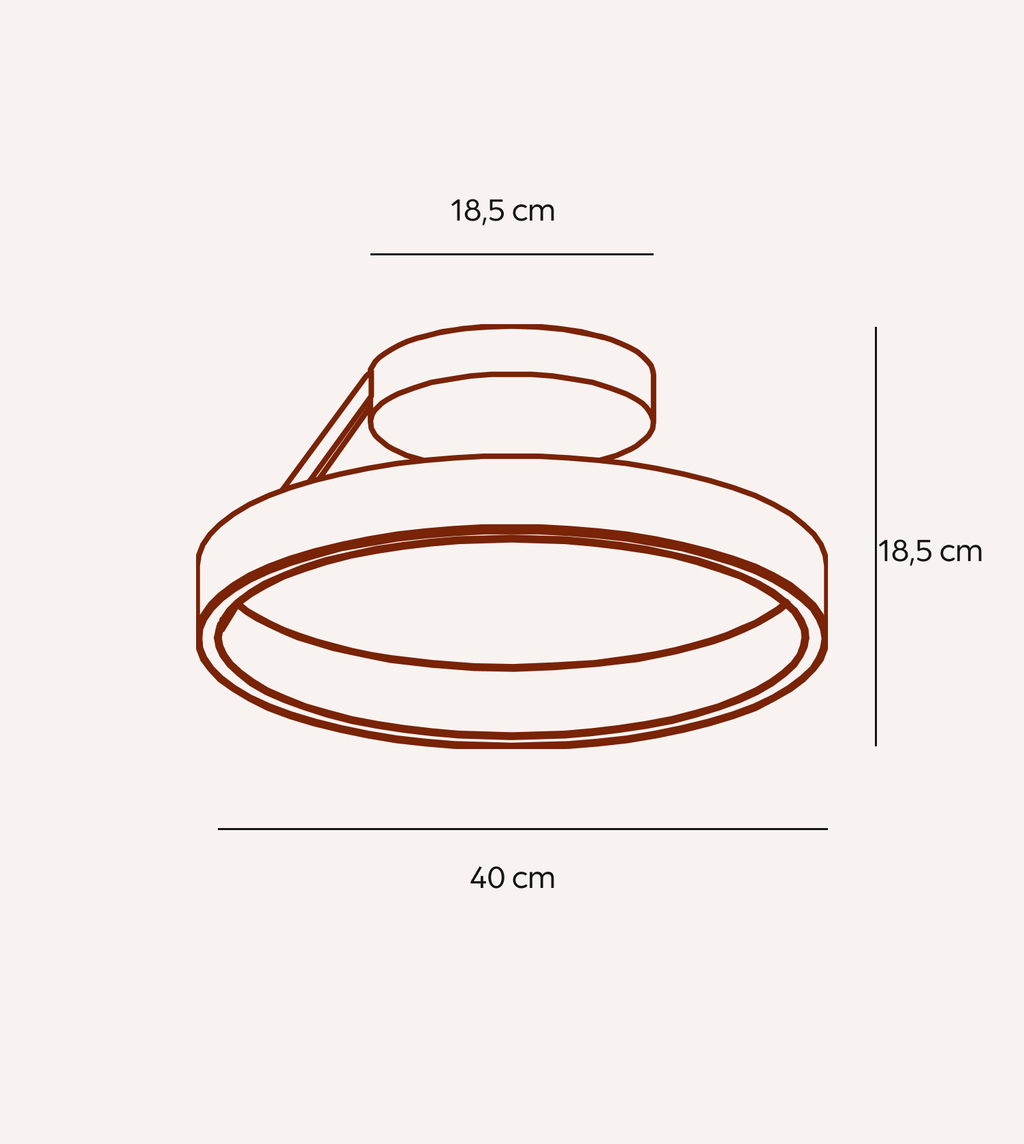 Solei Dimmable LED Ceiling Light – Elegant Aluminium Design with Adjustable Brightness