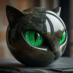 NoirCat Cat Head Sculpture
