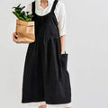 Cross-Back Apron with Pockets