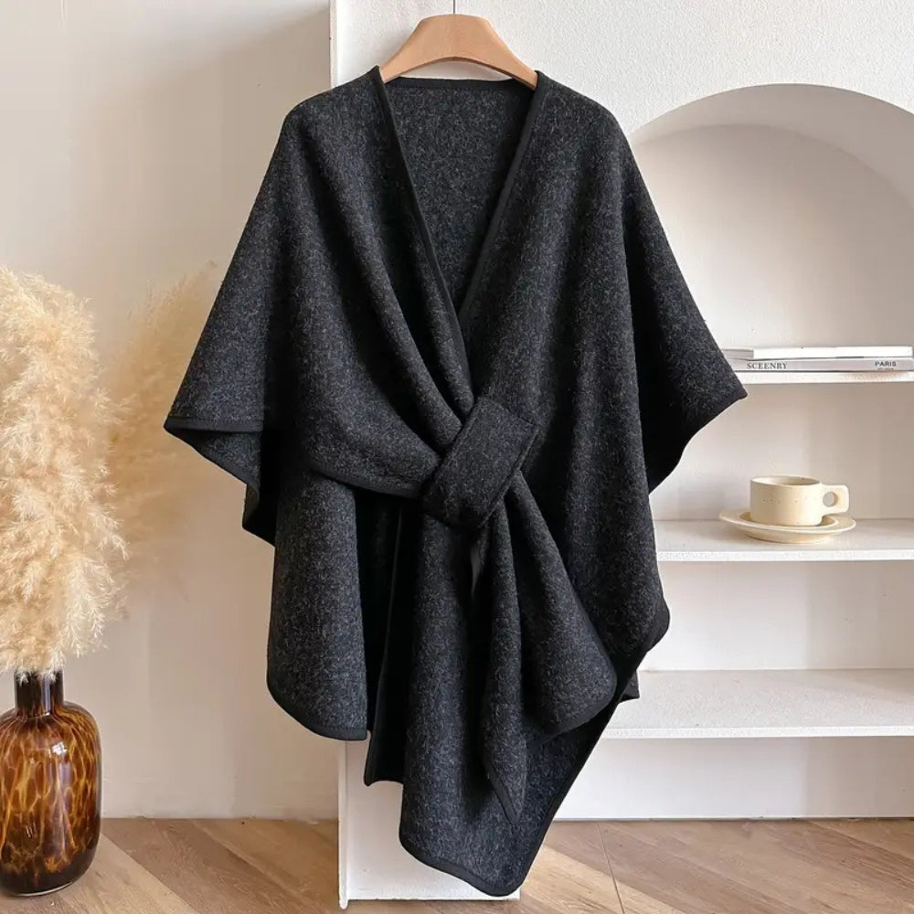 Women's Windproof Shawl Coat
