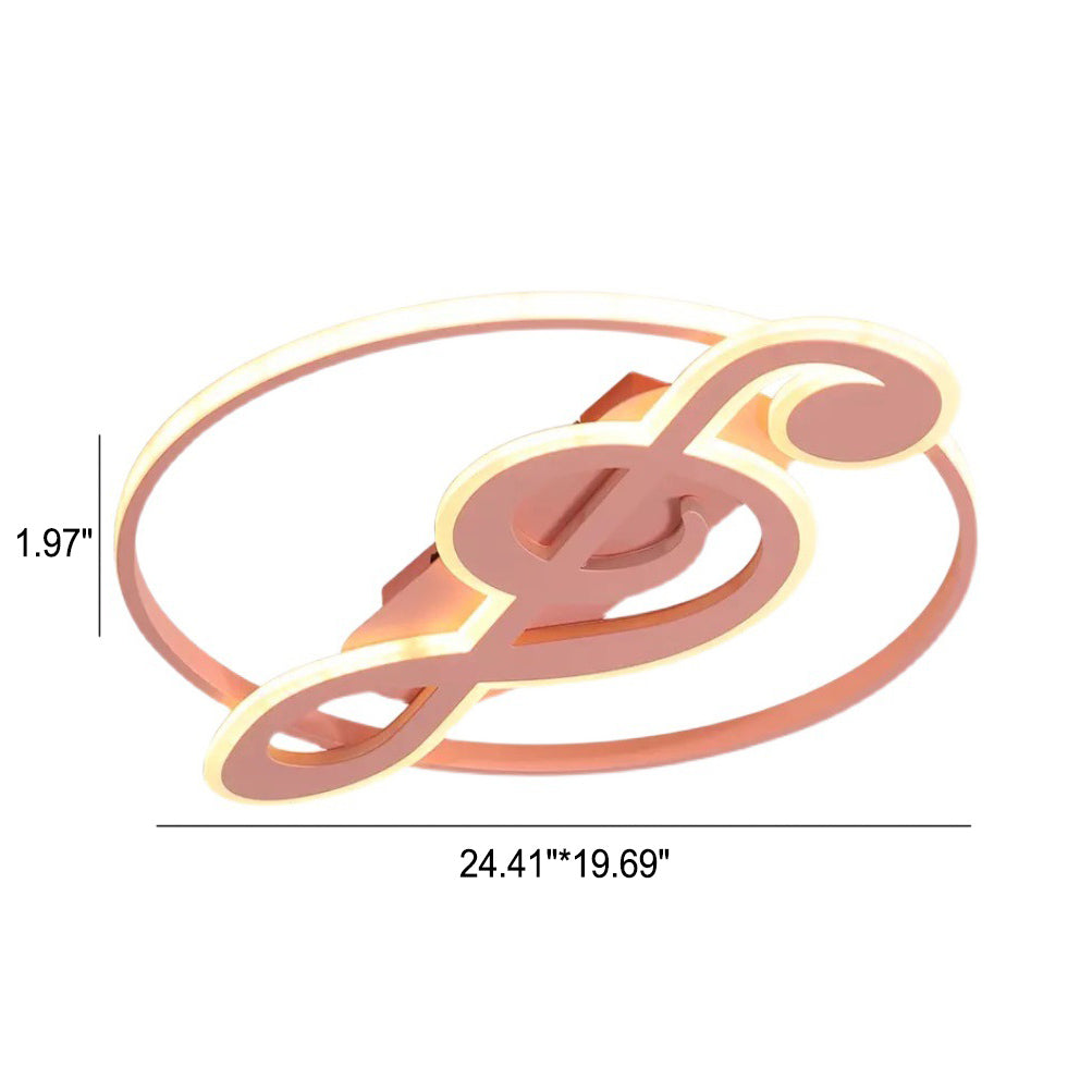 Music Notes LED Ceiling Light