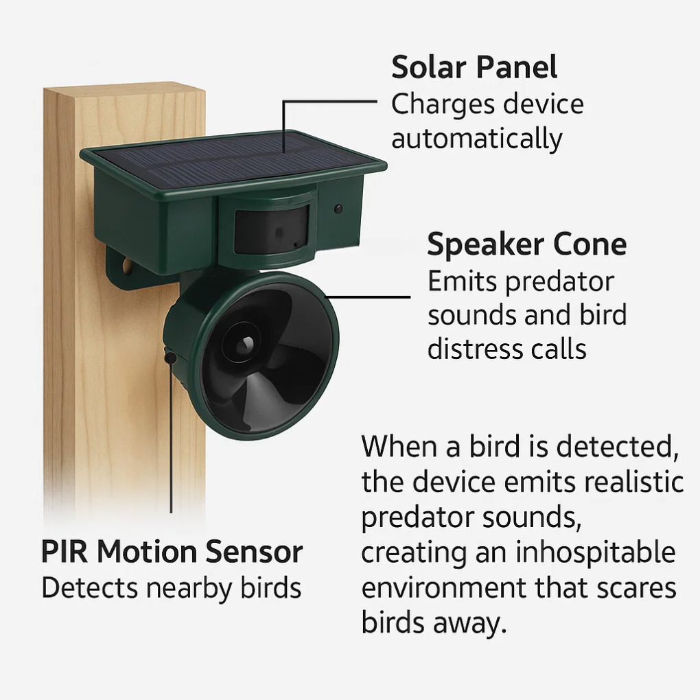 Motion Sensor Bird Repeller