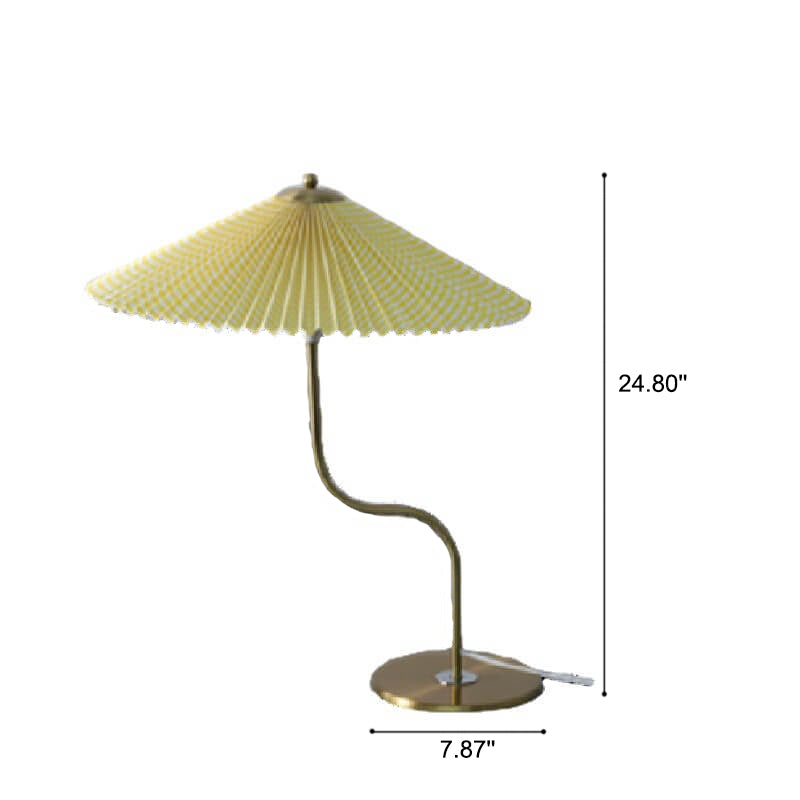 Retro Pleated Table Lamp
