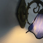 Tiffany Petal Stained Glass Wall Sconce