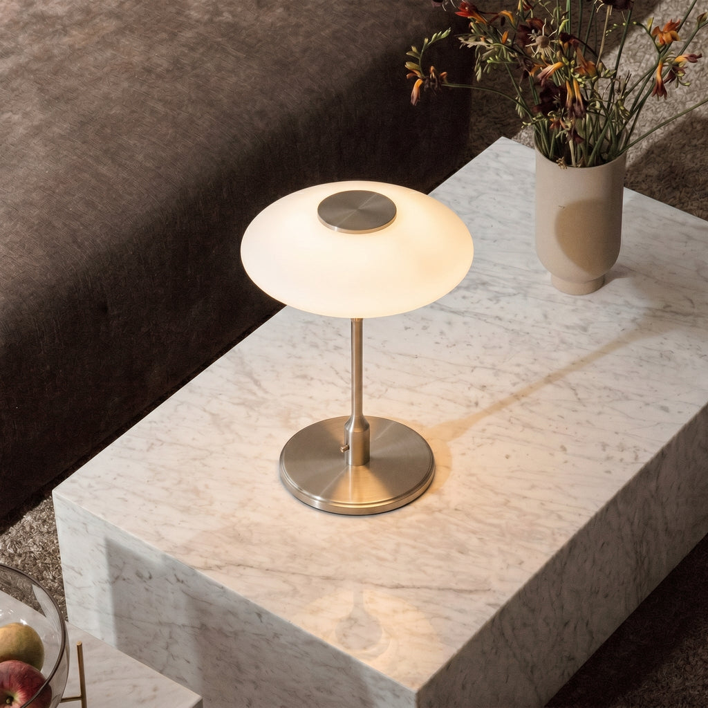 Swedish Designer Glass Table Lamp