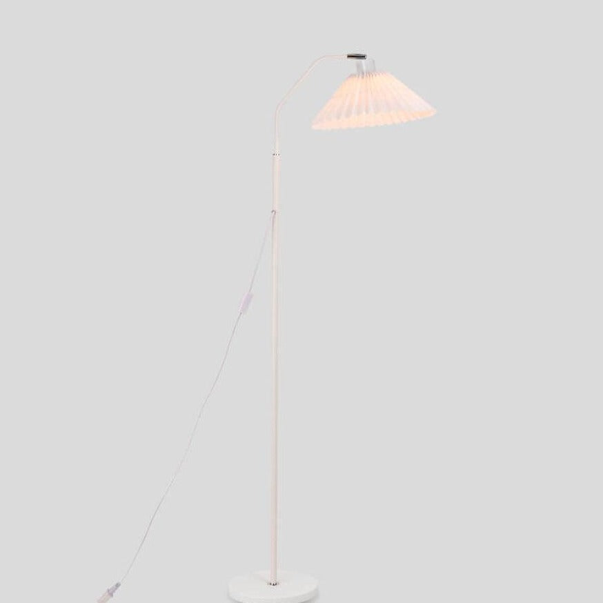 Minimalist Pleated Fabric Floor Lamp