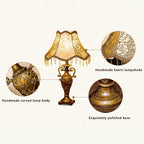 European Vintage Fabric Table Lamp