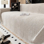 Herringbone Stripe Sofa Cover