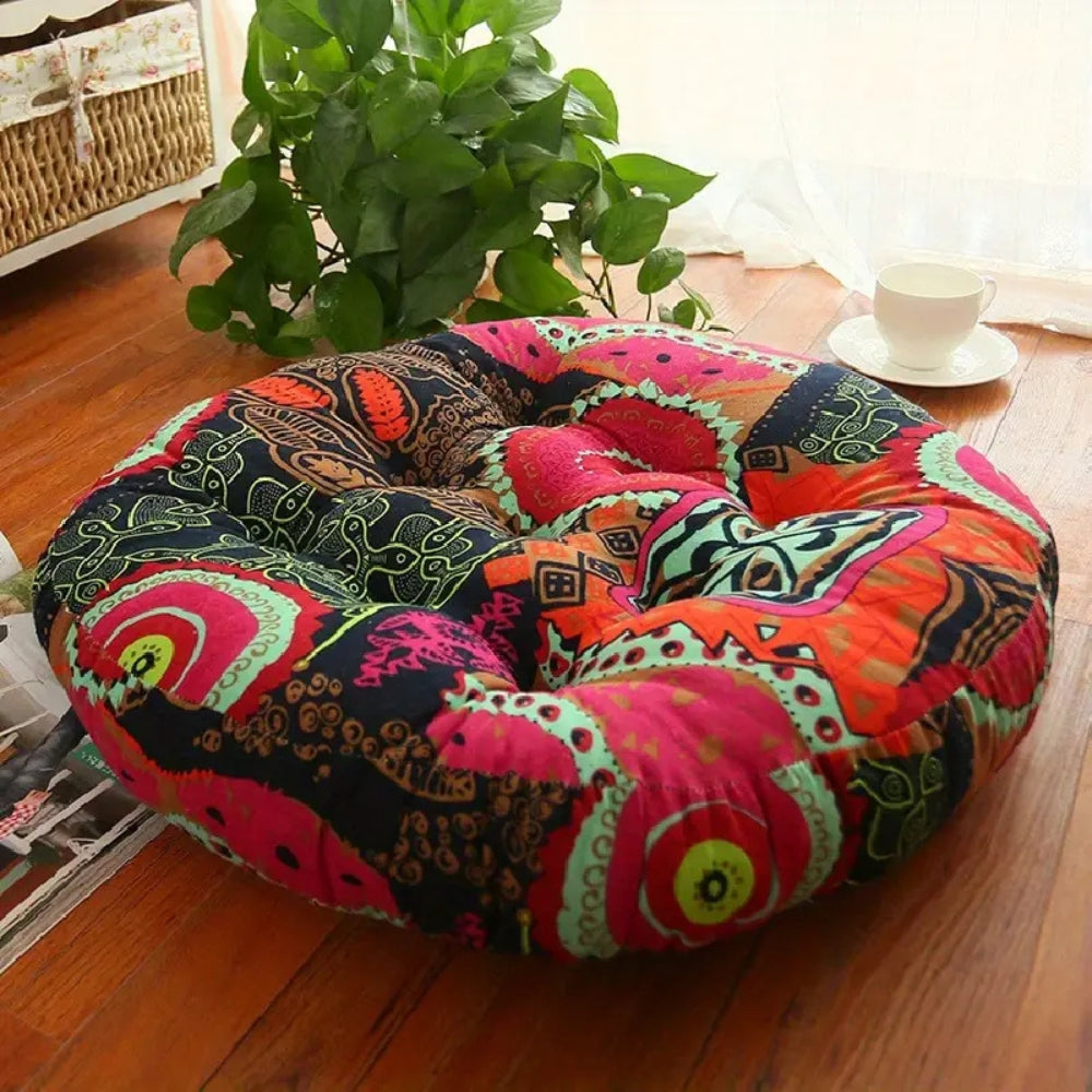 Round Boho Floor Cushion