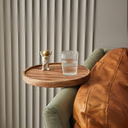 Clip-On Walnut Sofa Tray