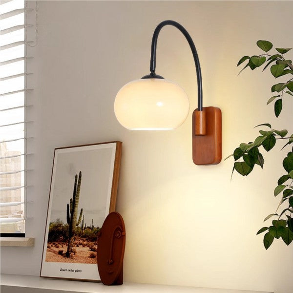 Rotating Bauhaus Glass Wall Light