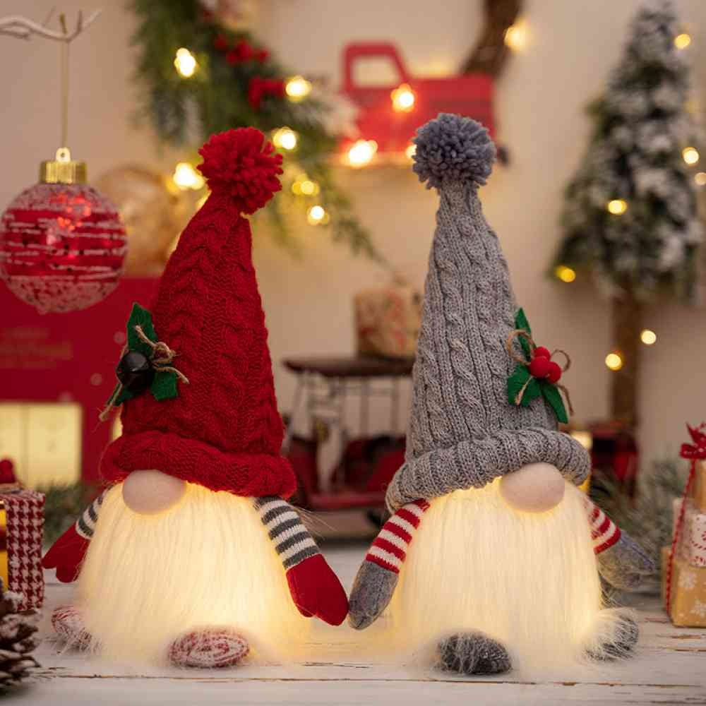 Light-Up Faceless Gnome Figurine