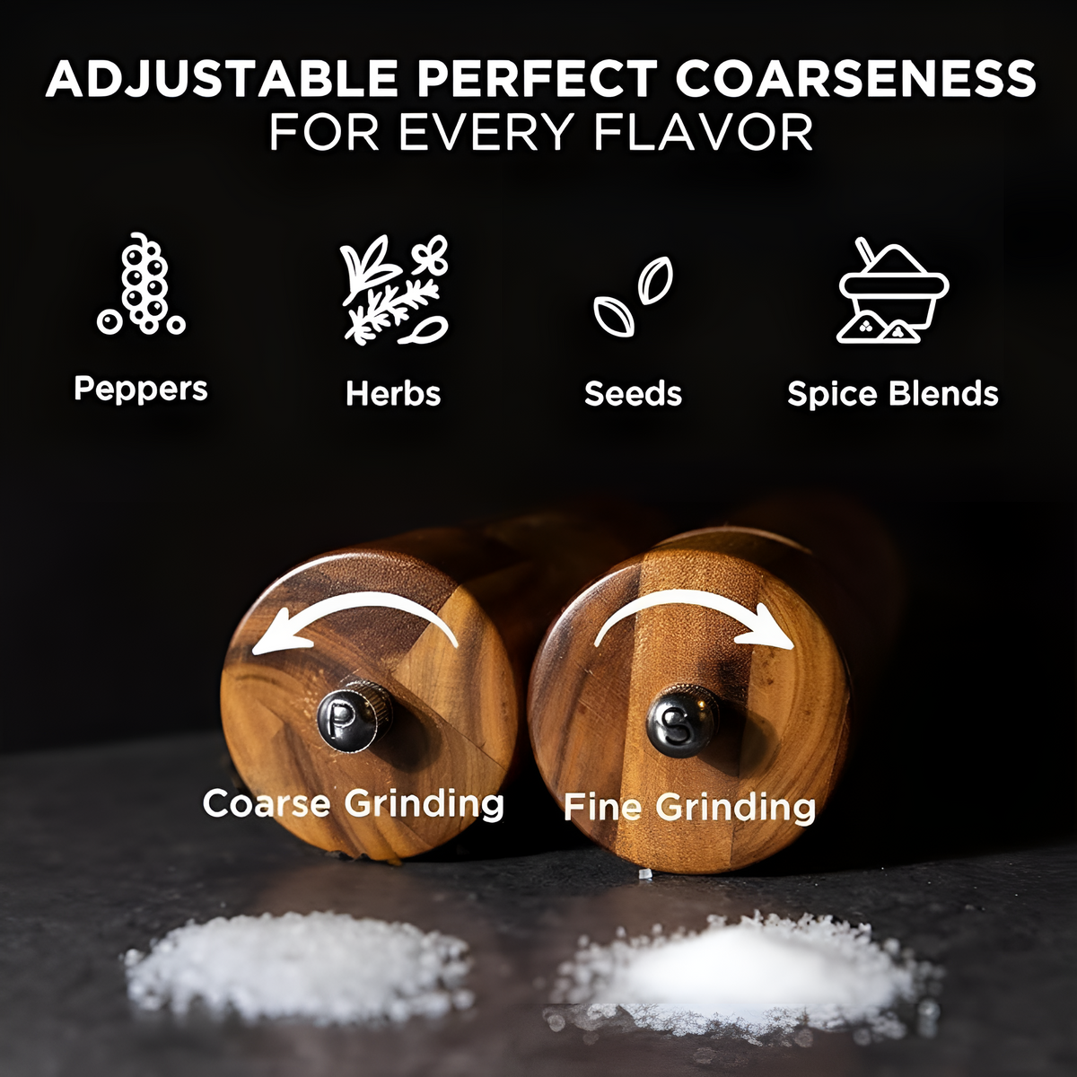 Minimalist Wooden Spice Grinder