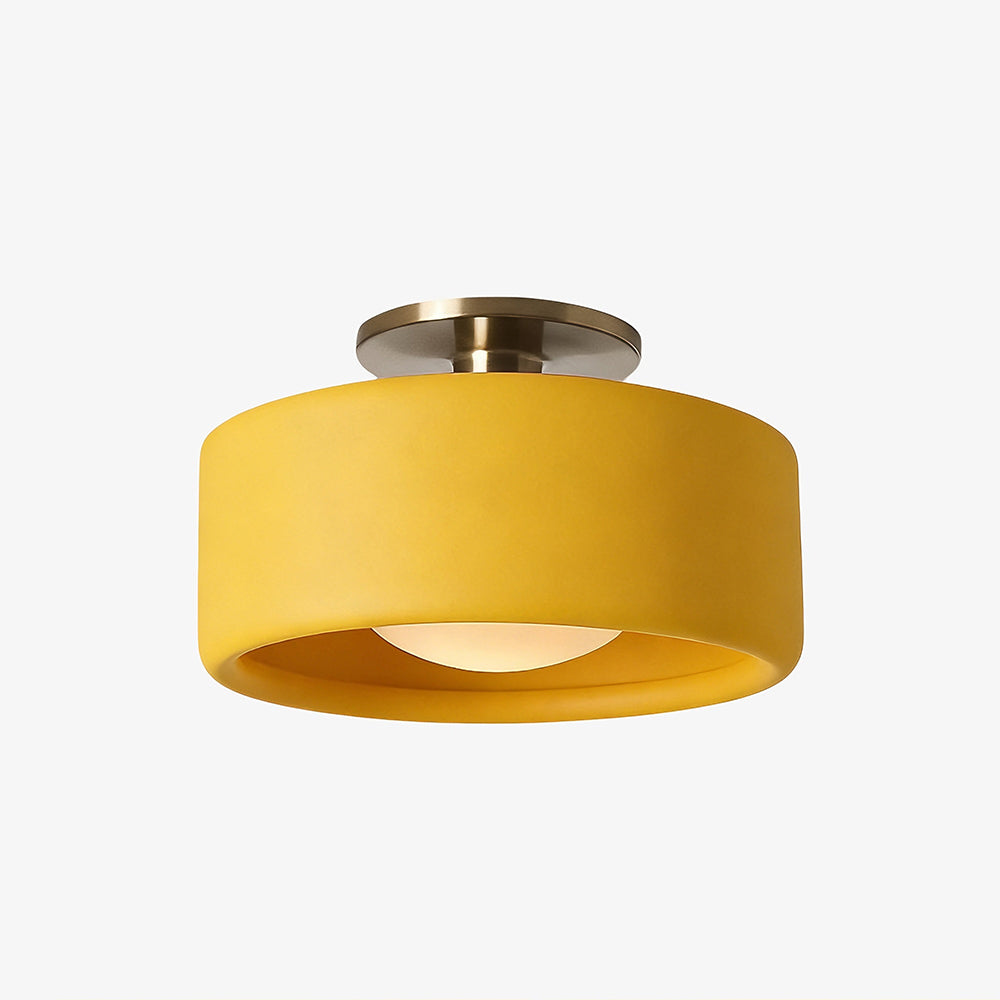Modern Porcelain Semi-Flush Ceiling Light