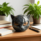 NoirCat Cat Head Sculpture