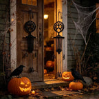 2-Piece Skeleton Skull Macramé Wall Decor