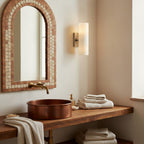 Doran Alabaster Tube Wall Sconce