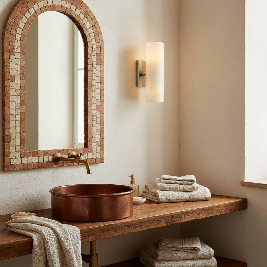 Doran Alabaster Tube Wall Sconce