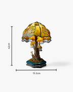 Mushroom Stained-Glass Table Lamp