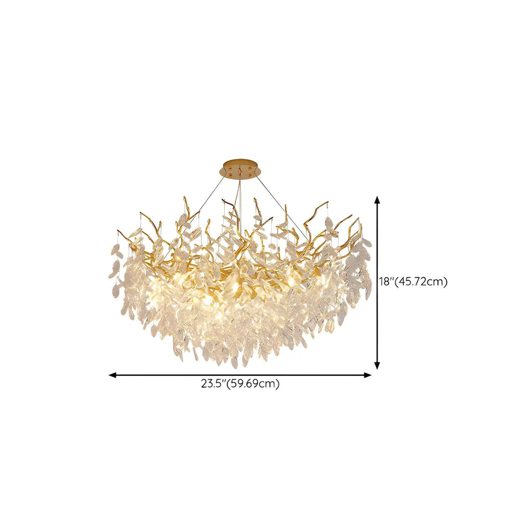 Crystal Branch Chandelier