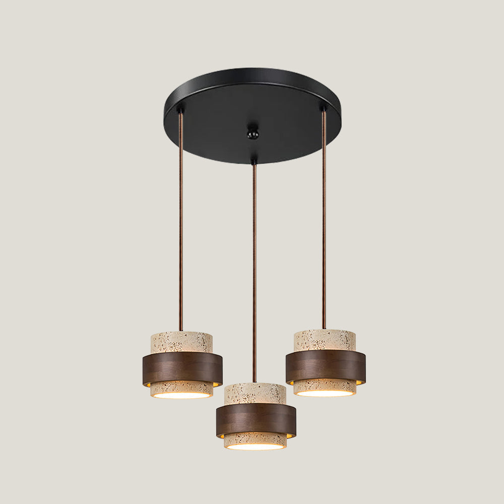 Perra Travertine Pendant Light