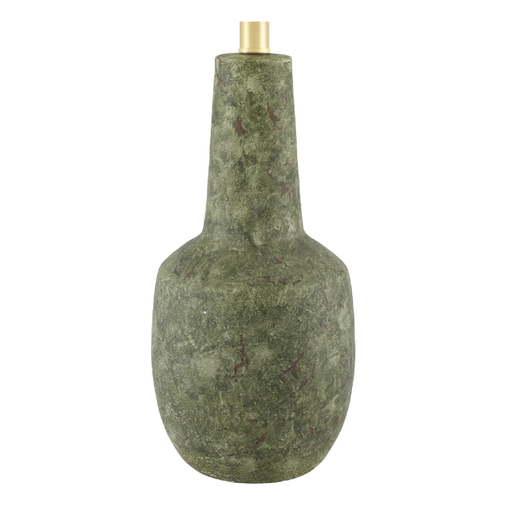 Hand-Painted Green Ceramic Table Lamp