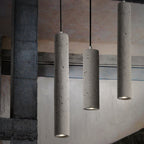 Cylindrical Cement Pendant Light