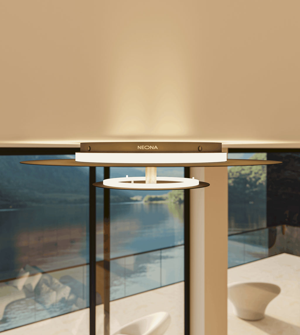Tulio White LED Ceiling Light – Modern Design with Soft Indirect Illumination