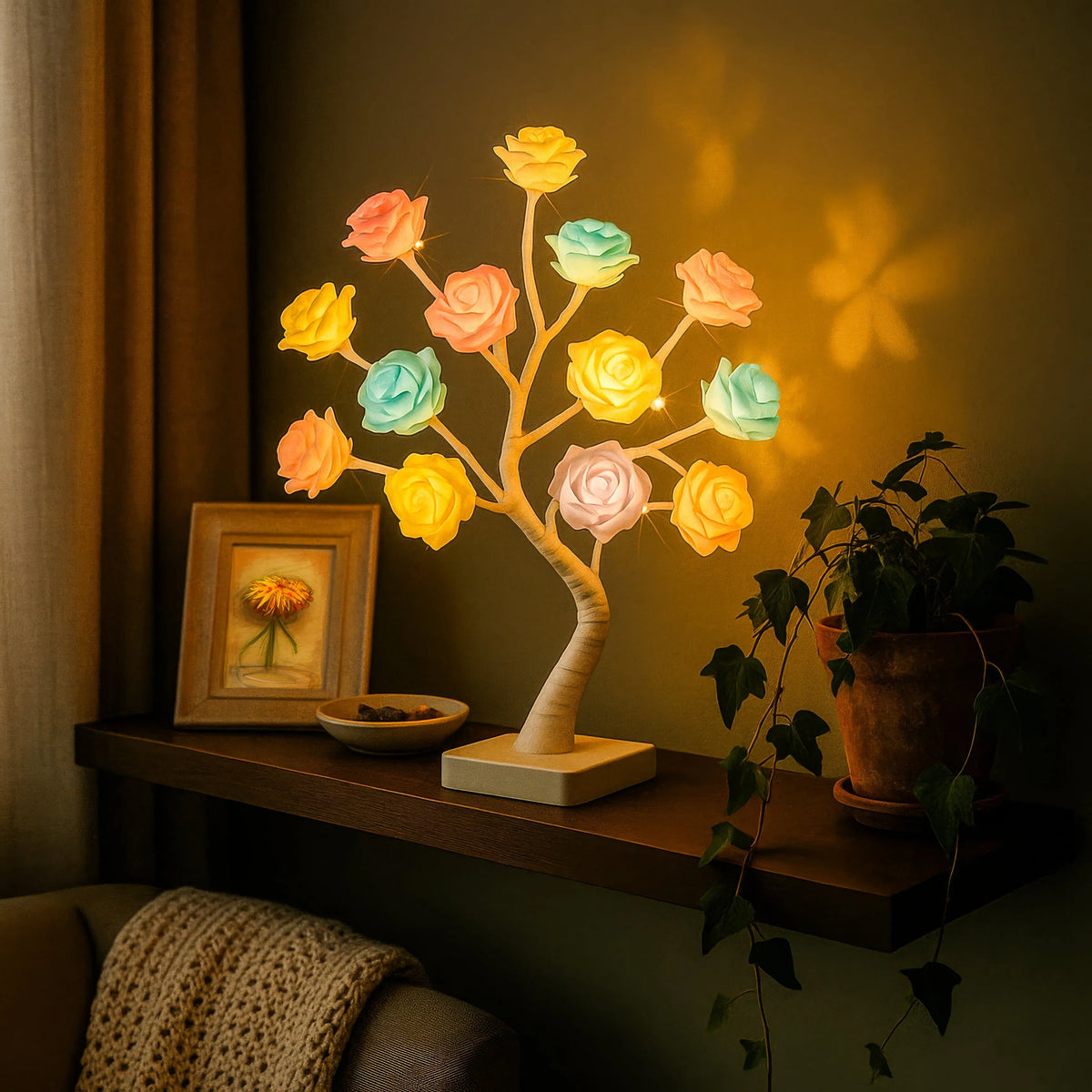 LED Blossom Tree Table Lamp