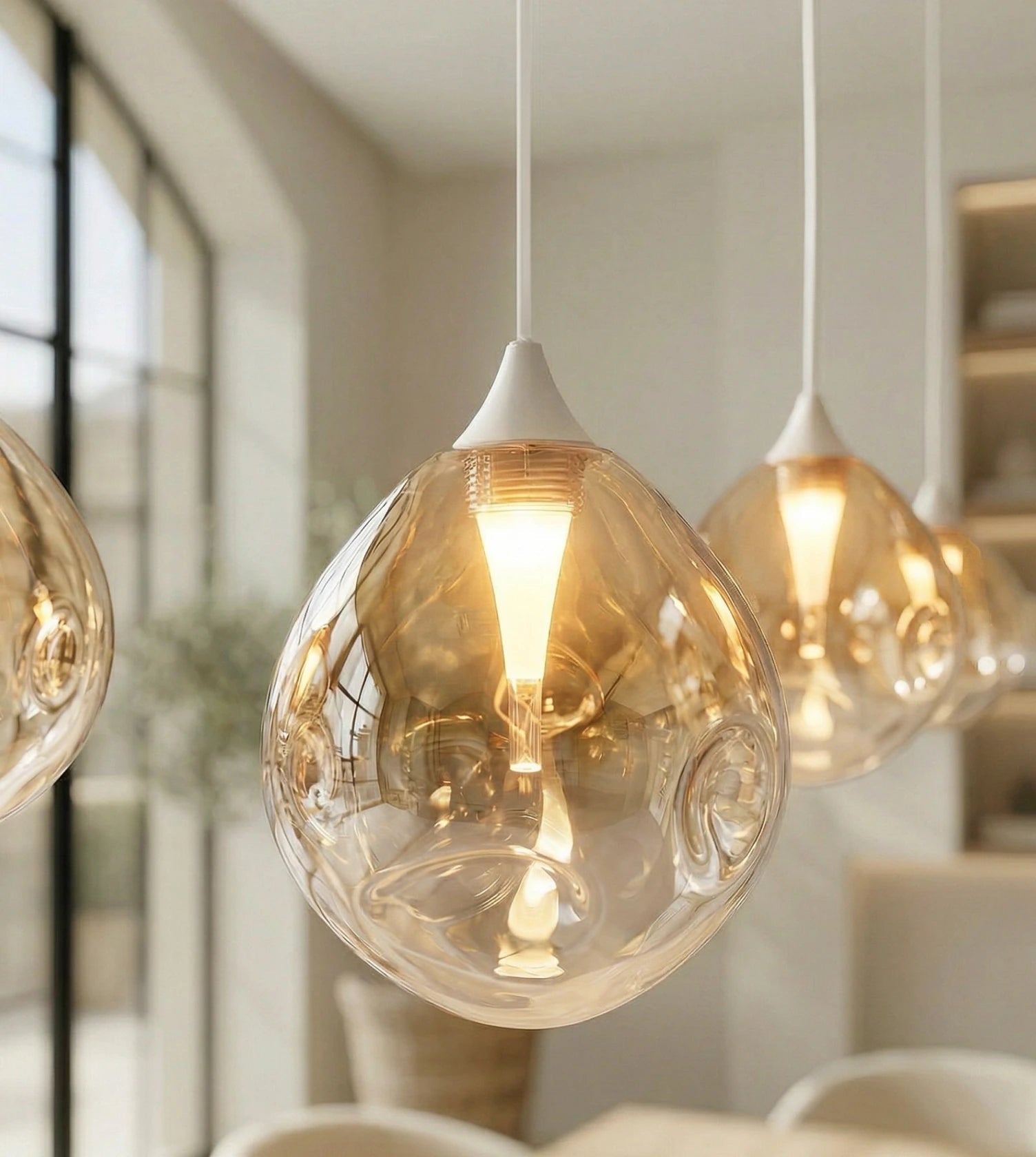 Somos Adjustable LED Pendant Light – Modern Metal Design with Height Adjustment