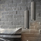 Cylindrical Cement Pendant Light