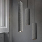 Cylindrical Cement Pendant Light