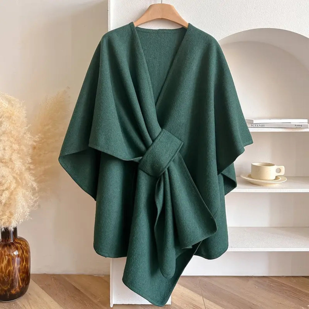 Women's Windproof Shawl Coat