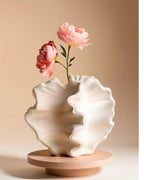 Organic Wave Ceramic Vase