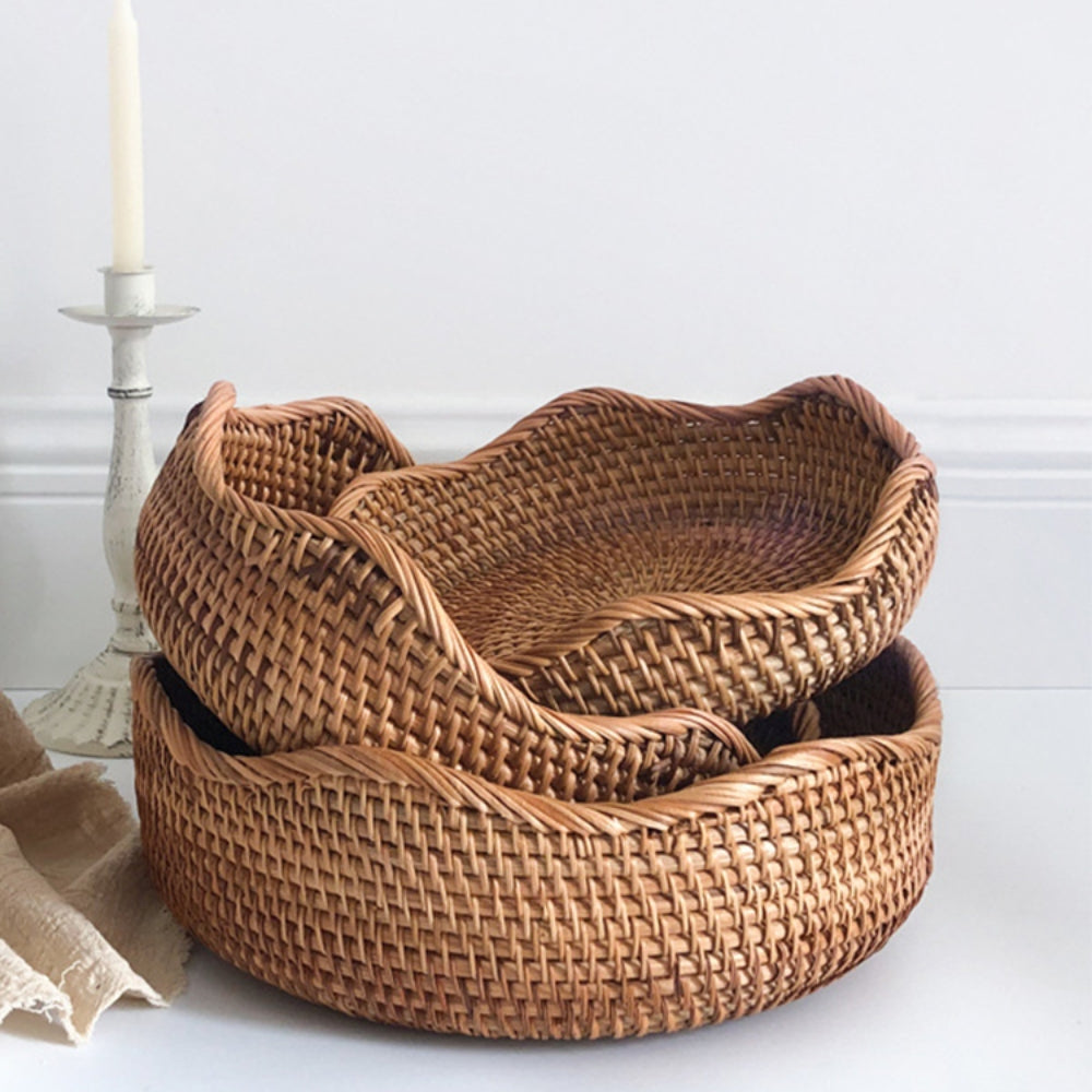 Handwoven Rattan Basket