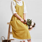 Cross-Back Apron with Pockets