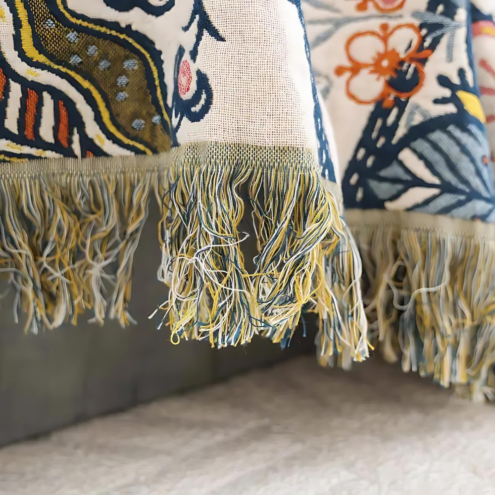 Rustic Floral Throw Blanket
