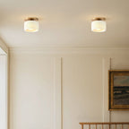 Modern Porcelain Semi-Flush Ceiling Light