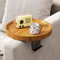 Clip-On Walnut Sofa Tray