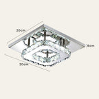 Crystal Flush Ceiling Light