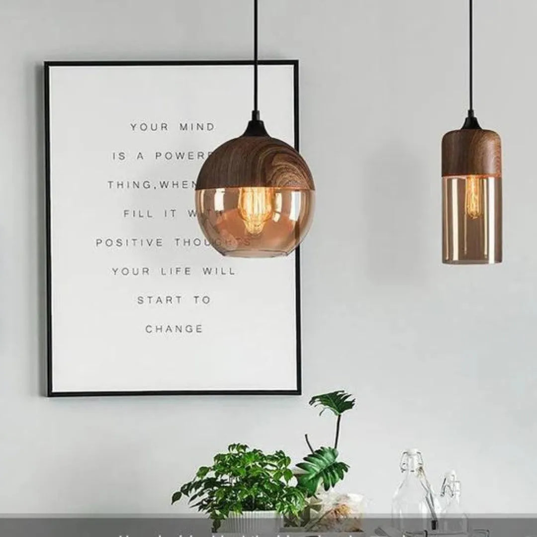 Scandinavian Wood Ceiling Light