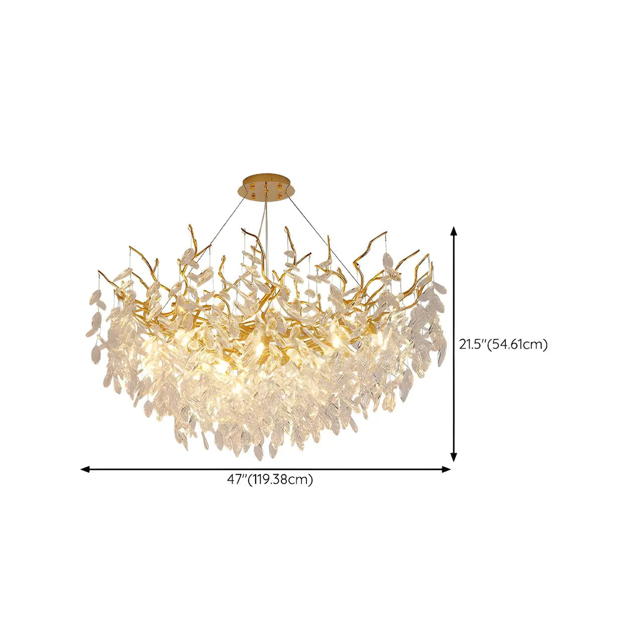 Crystal Branch Chandelier