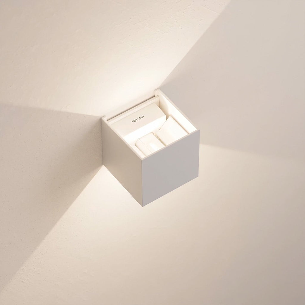 Xena Rechargeable LED Wall Light – Dimmable Black Aluminium Sconce