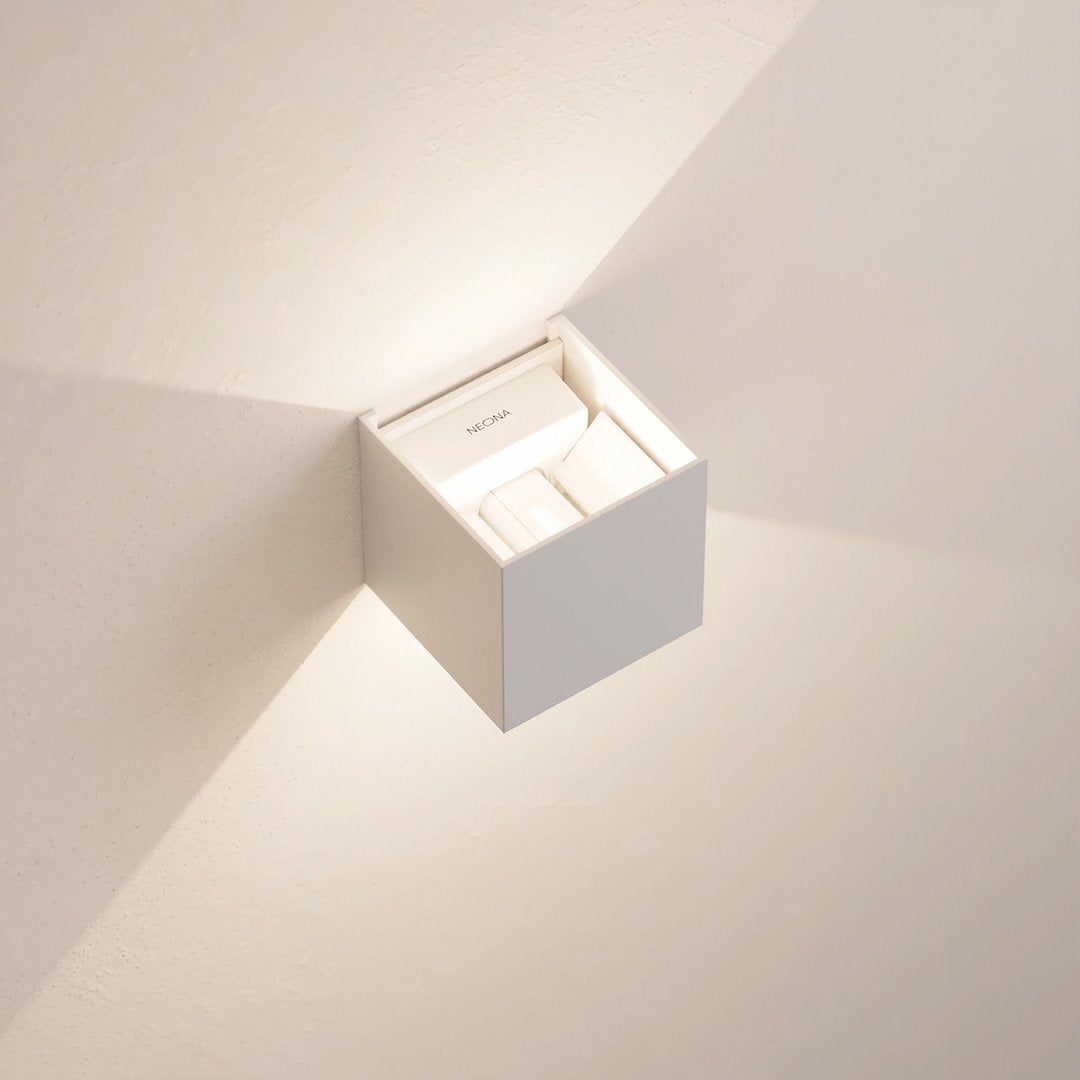 Xena Rechargeable LED Wall Light – Dimmable Black Aluminium Sconce