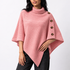 Women's Knitted Turtleneck Poncho