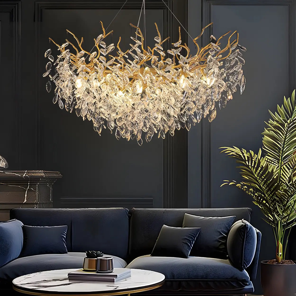Crystal Branch Chandelier