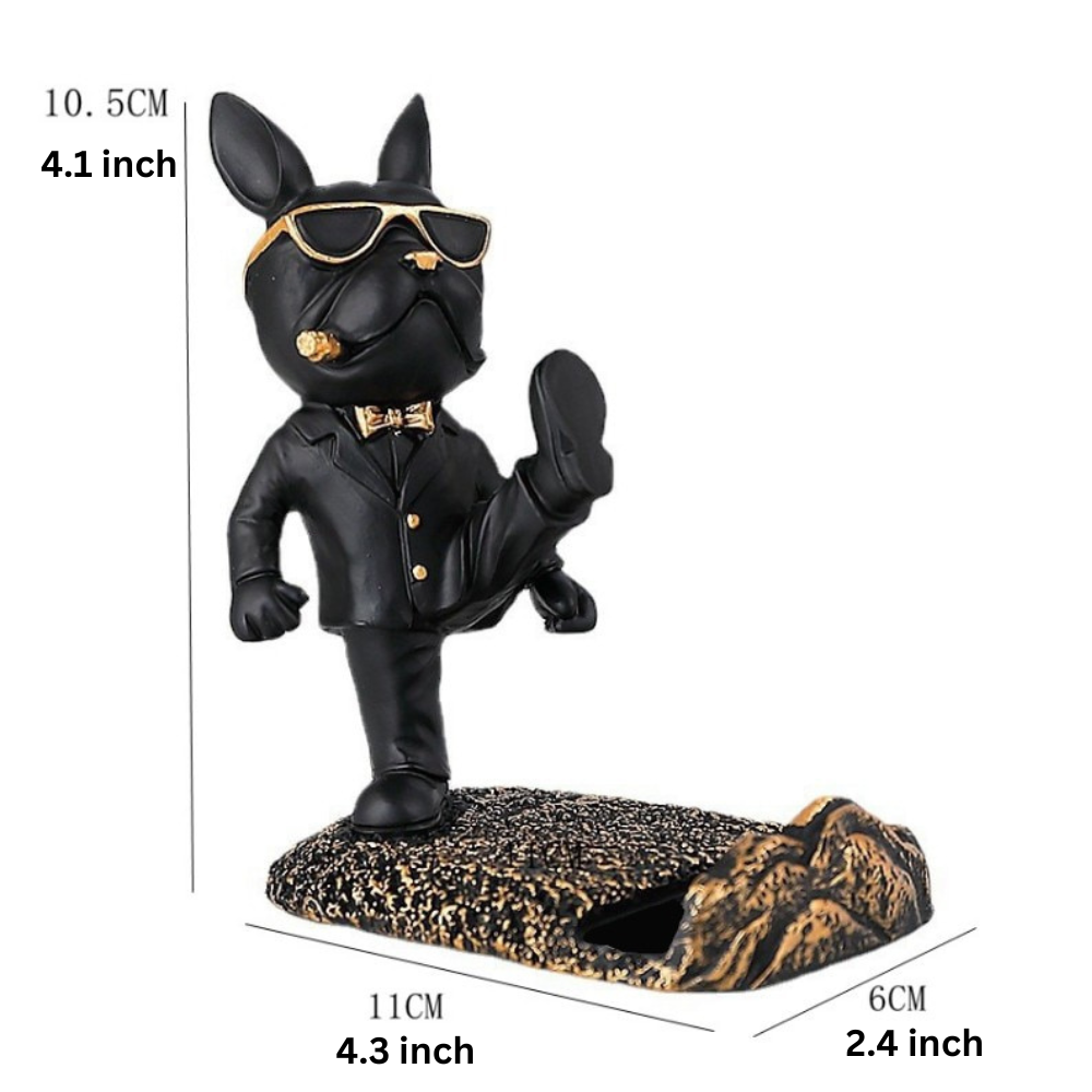 Kung Fu Bulldog Phone Stand